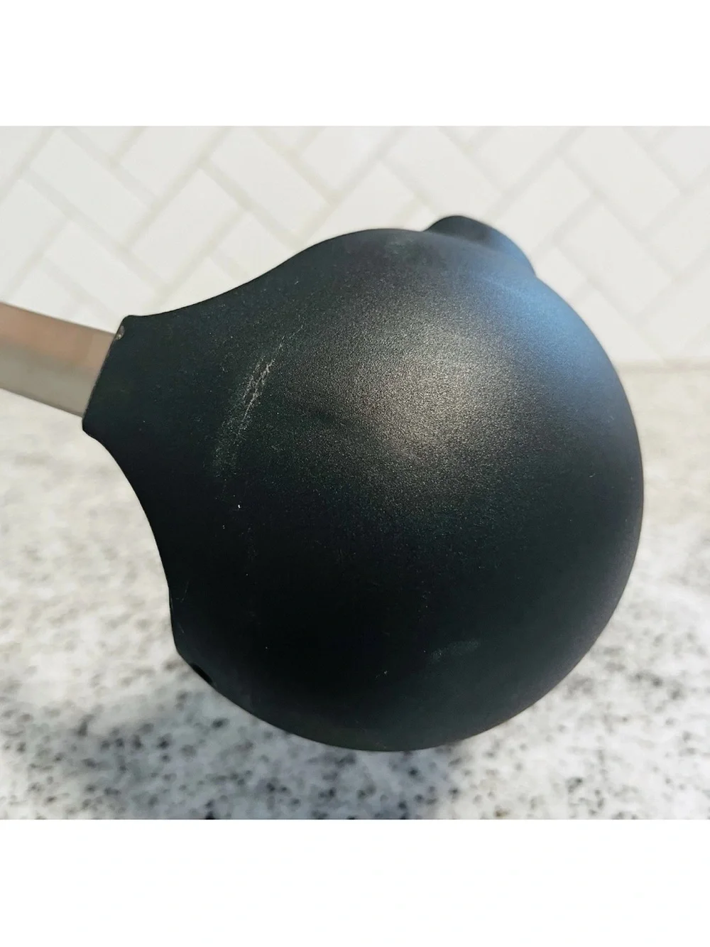 Pampered Chef#1622 Scoop&Drain Strainer Ladle Kitchen Utensil Black
